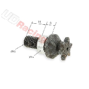Ritzel verstrkt 6 Z in Zoll typ TF8 fr pocket quad 10mm