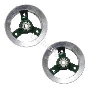 Vorderfelge fr pocket quad Grn-Alu (typ 1)