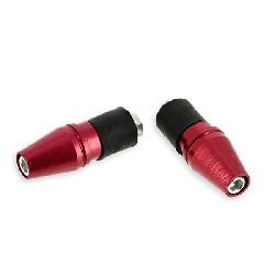 Lenkstangenende Tuning rot (Typ 5), Ersatzteile YAMAHA PW80