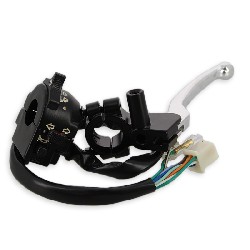 Lenkerschalter links f�r Dax Skyteam Skymax 50-125ccm mit LED Licht - Chrom, Teile Dax Skymax