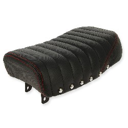 Sitzbank aus Leder Schwarz Rot fr Monkey 50 ccm bis 125 ccm (Typ 4), Teile Monkey - Gorilla