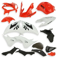 Verkleidung fr Super Pocket Bike Replika YZF R1 (rot-wei)