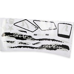 Dekor-Set pocket atv, wei schwarz, Pocket quad Teile