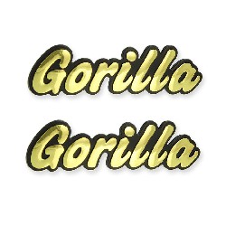 2 x Plastikaufkleber mit Gorilla-Logo fr Skymini SkyTeam-Panzer, Teile Monkey - Gorilla