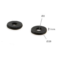 Gummischeibe fr Verkleidung                               , Teile Pocket Replik R1