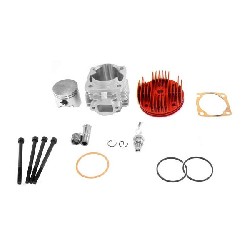 Kit 49 ccm fr Pocket 4 Schleusen Achse 10 mm (Typ A rot), Ersatzteile Pocket bike