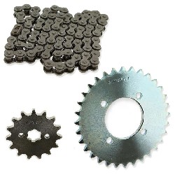 Getriebesatz Kette + Ritzel f�r Skymini monkey skybongo ST125-8/8A, Teile Skymini Monkey Gorilla