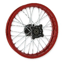 Felge hinten 14', rot, fr dirt bike AGB30 (:12mm,Typ 4), Ersatzteile Dirt bike