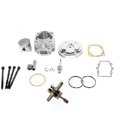 Kit 53 ccm 4 Schleusen + Kurbelwelle Racing Achse 12mm (Typ B alu), Ersatzteile Pocket bike