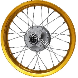 Felge hinten 14'' fr dirt bike ( Gold,Typ 5 )