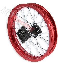 Felge hinten 14'', rot, fr dirt bike AGB30 ( : 15mm,Typ 4), Ersatzteile Dirt bike