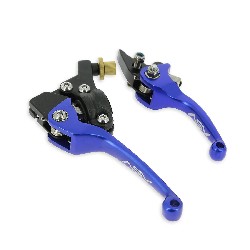 Griffe aus Alu fr dirt bike  (Paar), blau, Typ UD Racing, Ersatzteile Dirt bike