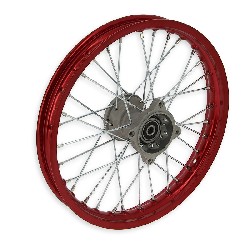 Felge vorn 14'', rot, fr dirt bike AGB30 (12mm, Typ 4), Ersatzteile Dirt bike
