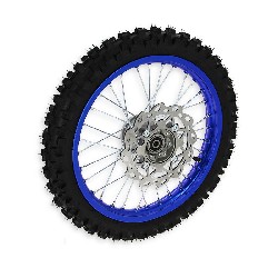 Rad vorn komplett 14', blau, fr dirt bike AGB29, Ersatzteile Dirt bike