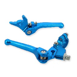 Griffe aus Alu Paar, blau, fr dirt bike (type3), Ersatzteile Dirt bike