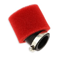 Luftfilter mit beidseitig Schaumstoff 40 mm Rot, Ersatzteile Pocket bike