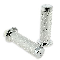 Griff Schuppenmuster, silber, Pocket Cross Teile