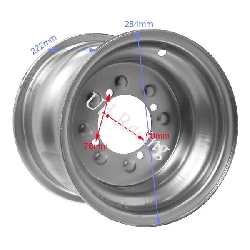 Felge hinten f�r Quad Bashan 200 ccm (BS200S-7), Ersatzteile Bashan 200cc BS200S7